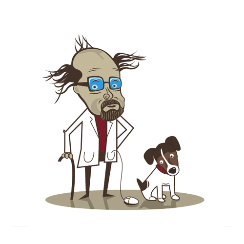 Professor Sezam & Dog